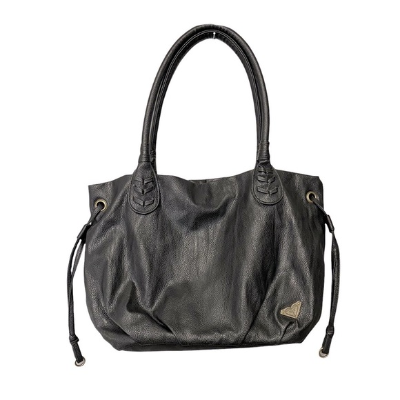Roxy Handbags - ROXY | Black Tote Handbag Shoulder Bag Purse with Snap 10’ x 17’